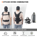Scuba Diving Mask Snorkeling Full Face Scuba Diving Equipment Snorkel Swimming Masks Oxygen Cylinder Snorkeling Set. 
