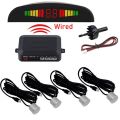 【white】 Car Parktronic Parking Sensor 4 Reverse Backup Monitor System Display. 