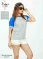 Privi Fashion Grey Marl T-Shirt for Women. 