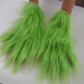 New Christmas Easter Horror Mask Geek Grinch Latex Mask Hood Cosplay Green Hair Geek Grinch Scary Realistic Mask. 
