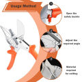 Multi Angle Miter Shear Cutter, 45-135 Degree Adjustable Angle Scissors Trim Shears Tool for Cutting Soft Wood, Plastic, PVC, Casing, Trunking, Molding Trim etc.. 
