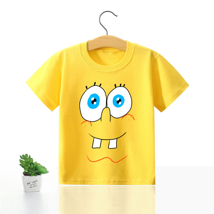 SpongeBob%20SquarePants%20Kids%20Short%20Sleeve%20T%20Shirts%20Boy%20Girl%20Cotton%20Expression%20T-shirt%20Cartoon%20Clothes%20Summer%20Tee%20Shirt%20Tops%20Gifts%20-%20Image%207