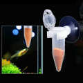 Plastic Durable Fish Feeding Tube Tank Feeder for fish small tropical. 