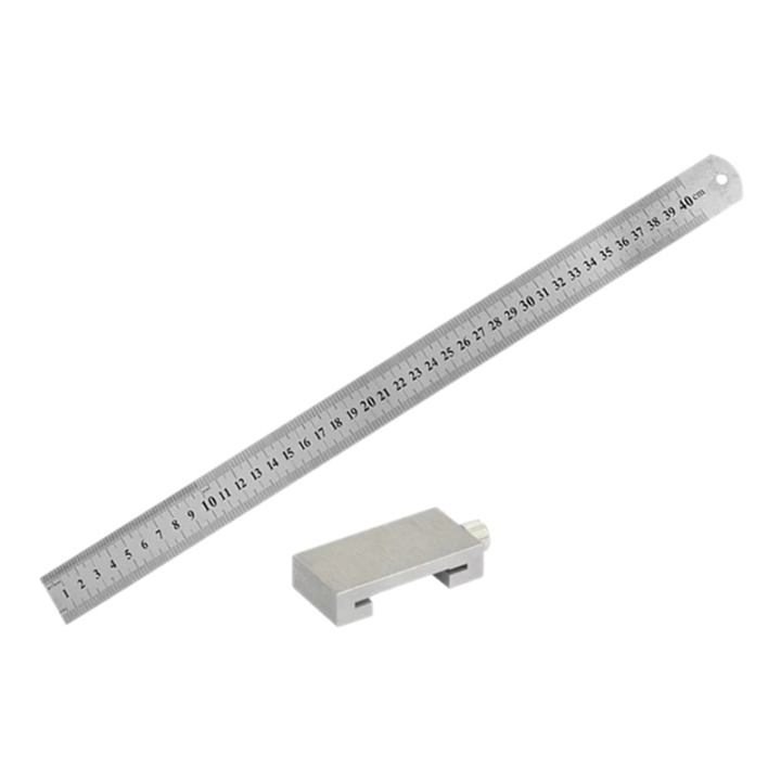 Ruler Rectangular Block Woodworking Tools Steel Ruler Positioning Limit Block Measuring 400mm ...