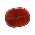 Small Engraved Stones, Polished Flat Oval Palm Stones Tumble Stones for Gifts Dorm Desk Night. 