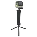 3 Way Selfie Stick Mount Tripod Hand Grip Arm Multi-functional Monopod Pole for GoPro Hero 5/4/3+/3/2/1/Session / for Compact Cameras. 
