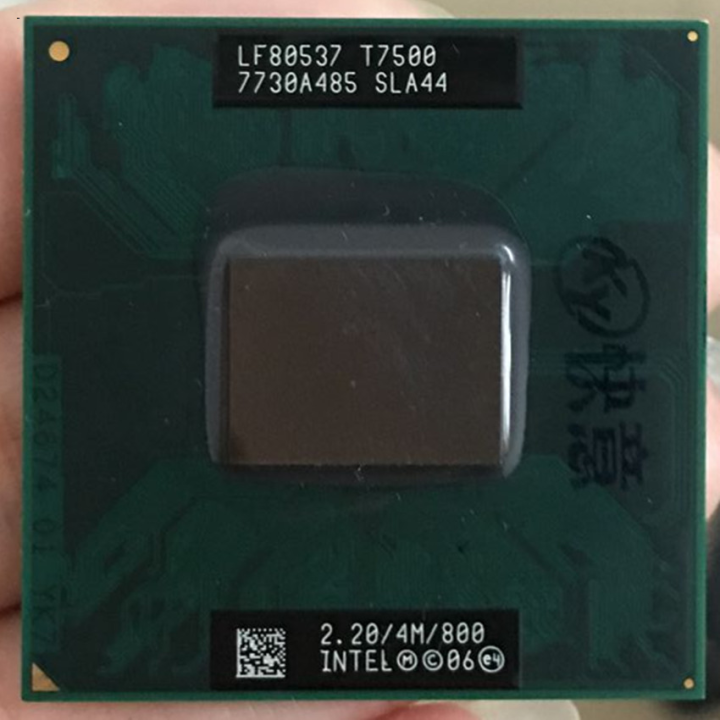 Facai%20Core%202%20Duo%20T7500%20SLA44%20SLAF8%20CPU%204M%20Socket%20P%20Original%20Cache/2.2GHz/800/Dual%20Core%20Laptop%20Processor%20-%20Image%202