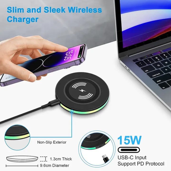 15W%20Wireless%20Charger%20For%20Samsung%20Galaxy%20S23%20Ultra%20S22+%20S21%20S20%20FE%20S10%20S9%20S8,%20Wireless%20Charger%20Pad%20Phone%20Charging%20Station%20Durable%20-%20Image%205