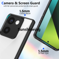 Frame protective case Pro Pi Note protective case, suitable for 4G transparent hard phone case lens 5G mi Note Xiaomi Redmi 13 P for Redmi 13 13 Plus 13C TPU.. 