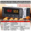 ZL-7802D Automatic Incubator Multifunctional Temperature and Humidity Controller Digital Hygrostat Thermostat for Eggs Turning and PID Control. 