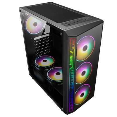C S D B personality RGB computer case desktop side penetration dust ...