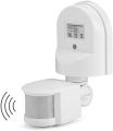 Motion Sensor Switch  AC 110V-240V, Automatic Dusk to Dawn Infrared Body Motion PIR Sensor, 180 Degree Motion Security Floodlight Sensor Detector (White). 