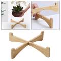 Boho Rustic Planter Stand Garden Plant Pot Riser Stand for Home Garden Decor 14cmx3.5cm. 