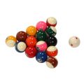 Pool Balls Set, Best Color Saturation Billiards Balls Scratch Resistant 5.72cm for Entertainment. 