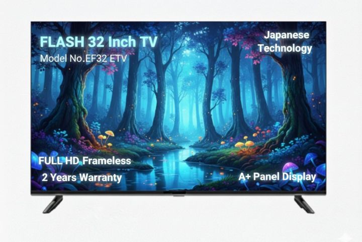 FLASH%2032%20INCH%20FRAMELESS%20FULL%20HD%20LED%20TV%20%7C%20Flash%2032%20Inch%20By%20Electrocare%20%7C%20A+%20Panel%20Japanese%20Technology%20-%20Image%203