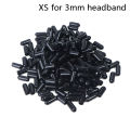 200pcs Rubber Round End Cap Cover For Pipe Screw Thread Protector Push-fit Caps Diy Headband Accessories. 