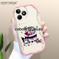 CHOOSE Hontinga for Realme C51 C53 Realme Note 50 Back Cover Cartoon Kuromi Pattern Soft Texture Phone Case Wavy Edge Silicone Cover Affordable. 