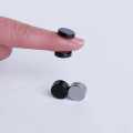 Magnetic Earrings - Black and Silver Clip-On Studs for Men and Women. 
