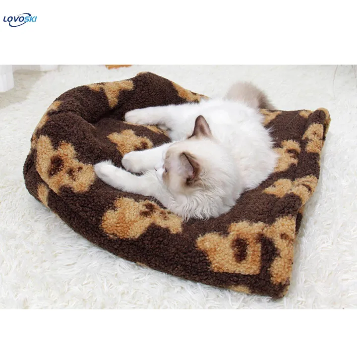 Cat%20Sleeping%20Bag%20Snooze%20Cat%20Half%20Covered%20Cave%20for%20Dog%20Puppy%20Pomeranian%20gray%20-%20Image%203