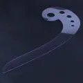 SODIAL(R) 11.8" Long Comma Shaped Plastic Transparent French Curve Ruler Spline. 