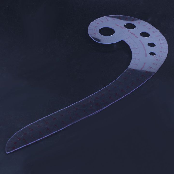 SODIAL(R)%2011.8"%20Long%20Comma%20Shaped%20Plastic%20Transparent%20French%20Curve%20Ruler%20Spline%20-%20Image%206