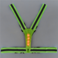 Reflective Vest,Adjustable,High Visibility Vest,Safety Vest with 8 LED Lamps, High Visibility for Jogging Running Green. 