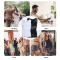 【Big-promotion】 Men Compression Shirt Slimming Undershirt Body Shaper Chest Compression Tummy Control Tank Top Shapewear Underwear.