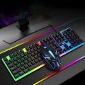 AOC KM100 RGB Wired Gaming Keyboard & RGB Mouse Combo Set Waterproof Keyboard Color Backlight for Computer PC. 