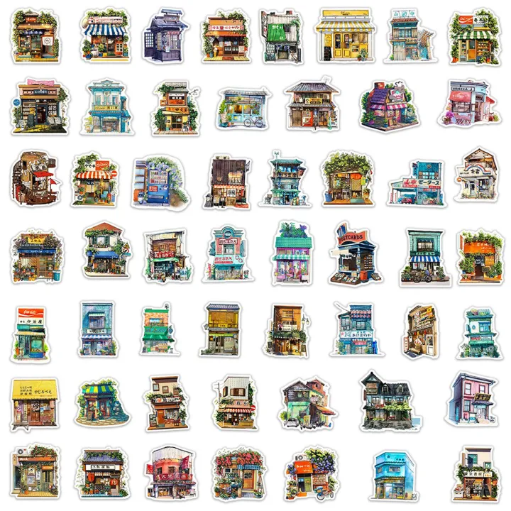 20pcs%20Store%20Front%20Stickers%20Japanese%20Retro%20Shop%20Front%20Books%20Stickers%20for%20Laptop%20Scrapbook%20Journal%20Kids%20Girls%20Boys%20Stickers%20-%20Image%206