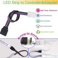 ARELENE LED Strip Connector Kit for 5050 10mm 4Pin RGB LED Strip,2 Way Splitter,DIY Accessories for RGB LED Strip Connection. 