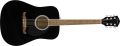 Fender FA-125 Dreadnought Acoustic Guitar(Black)With Fender Cover. 