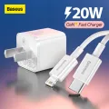Baseus Mini GaN5 20W Fast Charger For iPhone 14 13 12 11 Pro Max USB Type C Charger Quick Charge 4.0 QC 3.0 For iPhone. 