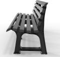 PLASTIC GARDEN BENCH CHAIR 3 SEATER PHOENIX. 