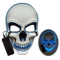 ghost mask Masquerade Party Masks Halloween luminous mask LED party horror mask Halloween nightclub ghost face luminous maskParty Games Crafts. 