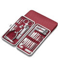 19 IN 1 Manicure Set Stainless Steel Pedicure Kit Nail Grooming Kit Travel Case Set Nail Care Cutter Trimmer Professional Pedicure Kit Nail Scissors Grooming Kit With Leather Travel Case. 