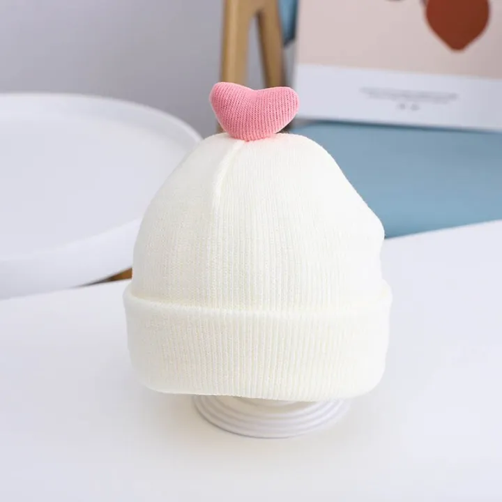 Korean%20Knitted%20Baby%20Hat%20Cute%20Heart%20Autumn%20Winter%20Warm%20Boys%20Girls%20Beanie%20Cap%20Soft%20Solid%20Color%20Infant%20Toddler%20Kids%20Hat%20Bonnet%20-%20Image%202