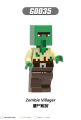 Single Sale Minecraft Blocks Zombie Villager mini Action toy Tamer Fox Rogue Figures Building Blocks Toys Bricks Assemble Toys Gifts for children G0105. 