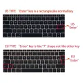 (Order message color) EU -Enter Laptop Keyboard Cover For Macbook Air 13 M1 chip A2337 A2179 Silicone Color waterproof Keyboard protective film Case. 