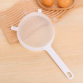 Plastic Fine Mesh Scoop Strainer Colander Flour Sieve With Handle Juice Tea Strainer Kitchen Accessories Handheld Screen Meshes 1Pcs. 