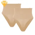 Comfortable High-waisted Shapewear High Waist Tummy Control Thong Shapewear for Women Quick-drying Posture Correcting Underwear 2 Pcs Set Waist Training Pants. 