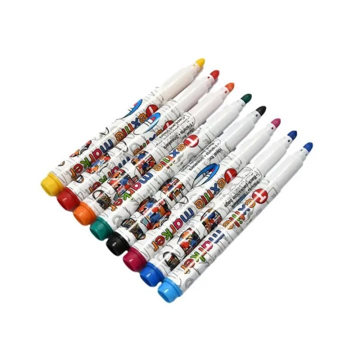 8%20d/box%20Fabric%20Markers%20Pens%20Permanent%20Fade-Resistant%20Bright%20Colors%20Clothing%20DIY%20Graffiti%20Art%20Markers%20for%20Clothes%20Canvas%20-%20Image%205