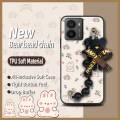 soft case Bear bracelet Phone Case For Nokia HMD Fusion protective case phone case Waterproof Black pearl pendant cute. 