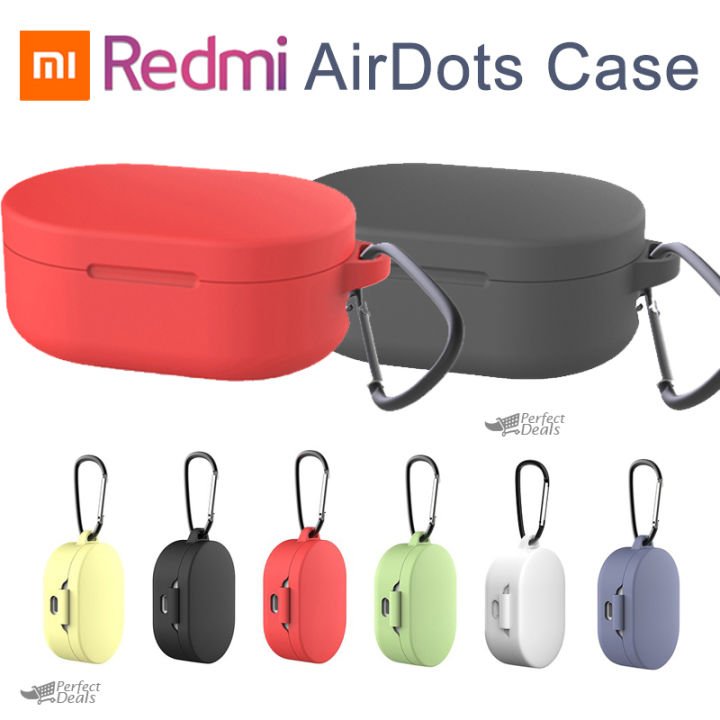 Shopila Soft Silicone Cases Redmi Mi tws redmi Airdots 2 Airdot S Wireless Bluetooth Soft TPU Cover For xiaomi redmi Airdots Protective Rubber Case Air dots 3 With Buckle