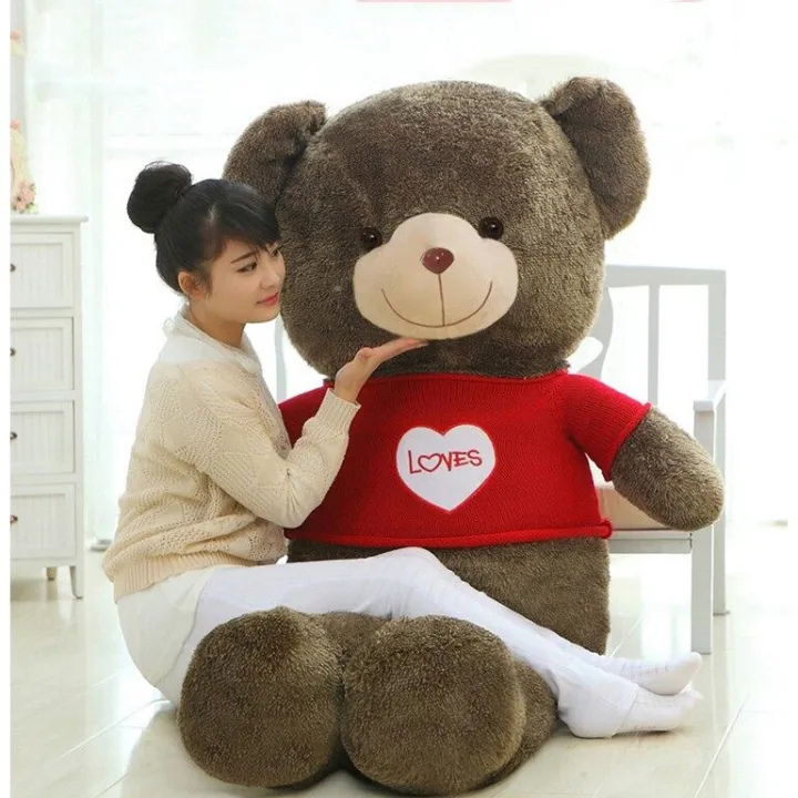 120CM%20Giant%20Full%20stuffed%20Teddy%20Bear%20Coat%20Soft%20Big%20Plush%20Toys%20Kids%20Bears%20Doll%20Gift%20anak%20patung%20beruang%20besar%20murah%20Complete%20Skin%20Lover%20Birthday%20Sweater%20Animals%20Girlfriends%20Birthday%20Gifts%20Children%20Cute%20100%25%20Cotton%20sleeping%20cusion%20valentine#20051%20-%20Image%205
