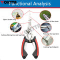 Stainless Steel High Precision Fishing Seawater Multifunctional Scissors Braid Line Cutter Outdoor Fishing Equipment. 