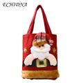 Heavy Duty Fabric Gift Bag Christmas Gift Handbag Cute 3d Santa Snowman Elk Bear Design Reusable Heavy Duty Cloth Bag for Grocery Treats Candy Perfect Party Favor Present Bag Cute Christmas Gift Bag. 