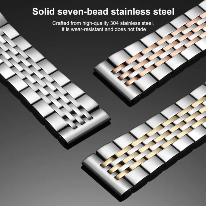 NEW-%20xDfind%20Seven-bead%20Solid%20Stainless%20Steel%20Watch%20Band%20For%20Xiaomi%20Smart%20Band%2010%20/%209%20/%208%20NFC%2014mm%20-%20Image%203