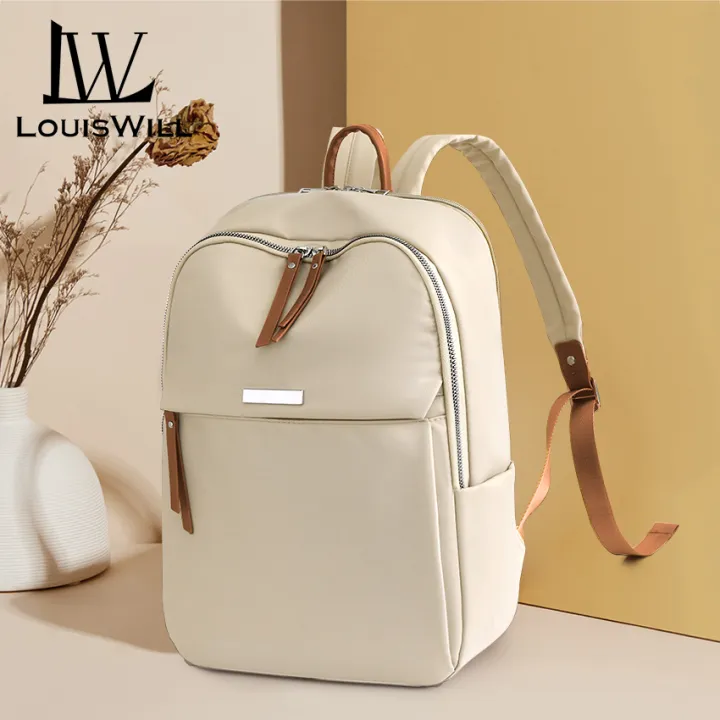 LouisWill Women Backpack Korean School Backpacks Fashionable Ladies Backpack Casual Simple Student Bags Laptop Backpacks Lightweight Anti-theft Backpacks