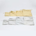 10PCS Organza Pocket Bunched Double Layer Pocket Jewelry Gift Storage Pouch Bundle Pocket Wedding Gift Bag Craft Gift Hot Gold Silver Cloth Pocket. 