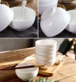 Set of 5 Ceramic Bowl sets(5inch) of 5 New Century Cereal and Soup Bowls for Rice, Dessert, Salad, Snack Kitchen Dishwasher & Microwave safe (White, 5.5INCH). 